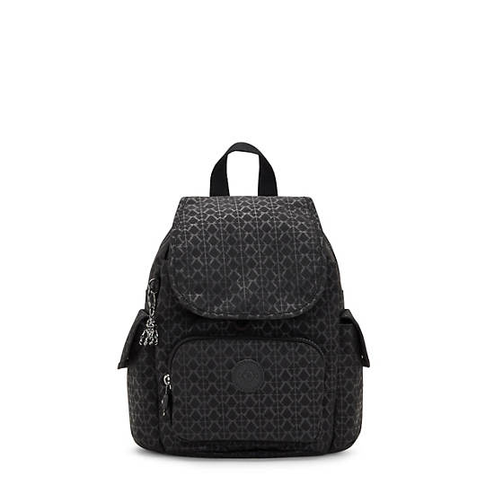 Kipling City Pack Mini Classic Printed Ryggsekk Svarte | NO 1732IL